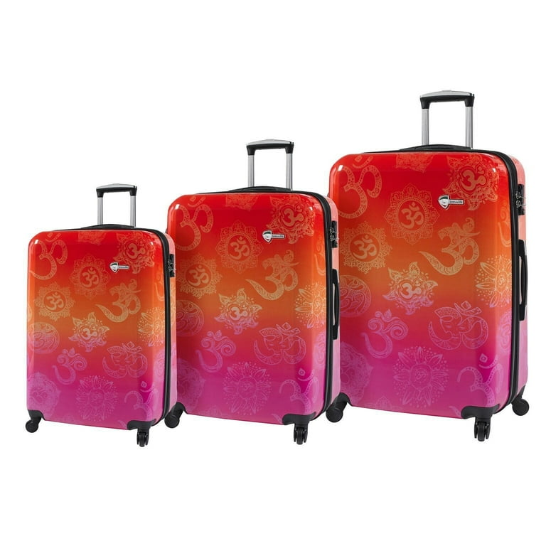 mia toro italy love this life om 3-pice hardside spinner luggage