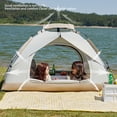 thumbnail image 3 of Tienda Emergente Instantánea, Tienda De Campaña Ligera Para 4 Personas Al Aire Libre Con Puertas De Entrada Dobles, Protección UV Para Picnic, 3 of 7
