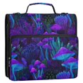 thumbnail image 5 of FORMRS Zipper Binder with Shoulder Strap 2-inch Ring 500 Sheet Capacity File Bag, Dark Mushrooms Pattern, 5 of 5