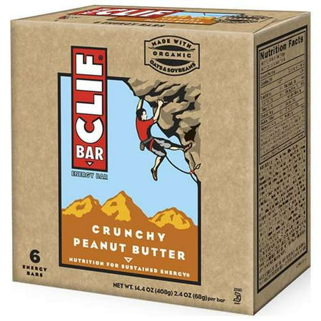 Clif Bar Crunchy Peanut Butter Energy Bar, 6ct