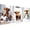 No1367, variant on Funny Highland Cow Wall Art Set of 3, Rustic Farmhouse Bathroom Cow Pictures Wall Decor Painting, Brown Cute Cow Animal Canvas Posters Prints for Bathroom Restroom Home Decor Framed 12x16 Inch