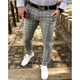 thumbnail image 2 of Men's Small Feet Plaid Trousers - Stylish Spring and Summer Fashion, 2 of 2