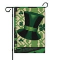 thumbnail image 2 of Happy St. Patrick's/Easter Day Outdoor Flags Holiday Garden Flag Shamrock Clovers Hat Green Lucky Day 3 Yard Flags12.5''×18''2PCS Linen Vertical Double Sided Outdoor Flag for Home,Holiday Gift, 2 of 3
