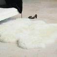 thumbnail image 3 of Genuine Sheepskin Rug Extra Soft Natural Pelt Ivory , Six Pelt 5' x 6', 3 of 6