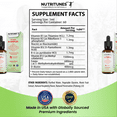 thumbnail image 3 of NUTRITUNES Liquid Vitamin B Complex Drops – High Potency B-Vitamin Supplement, Strawberry, 2oz, 3 of 11