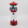 thumbnail image 1 of PTOOTP 1Pcs LED Night Lamp Lighthouse Red Plastic for Courtyard Solar Light, 1 of 8