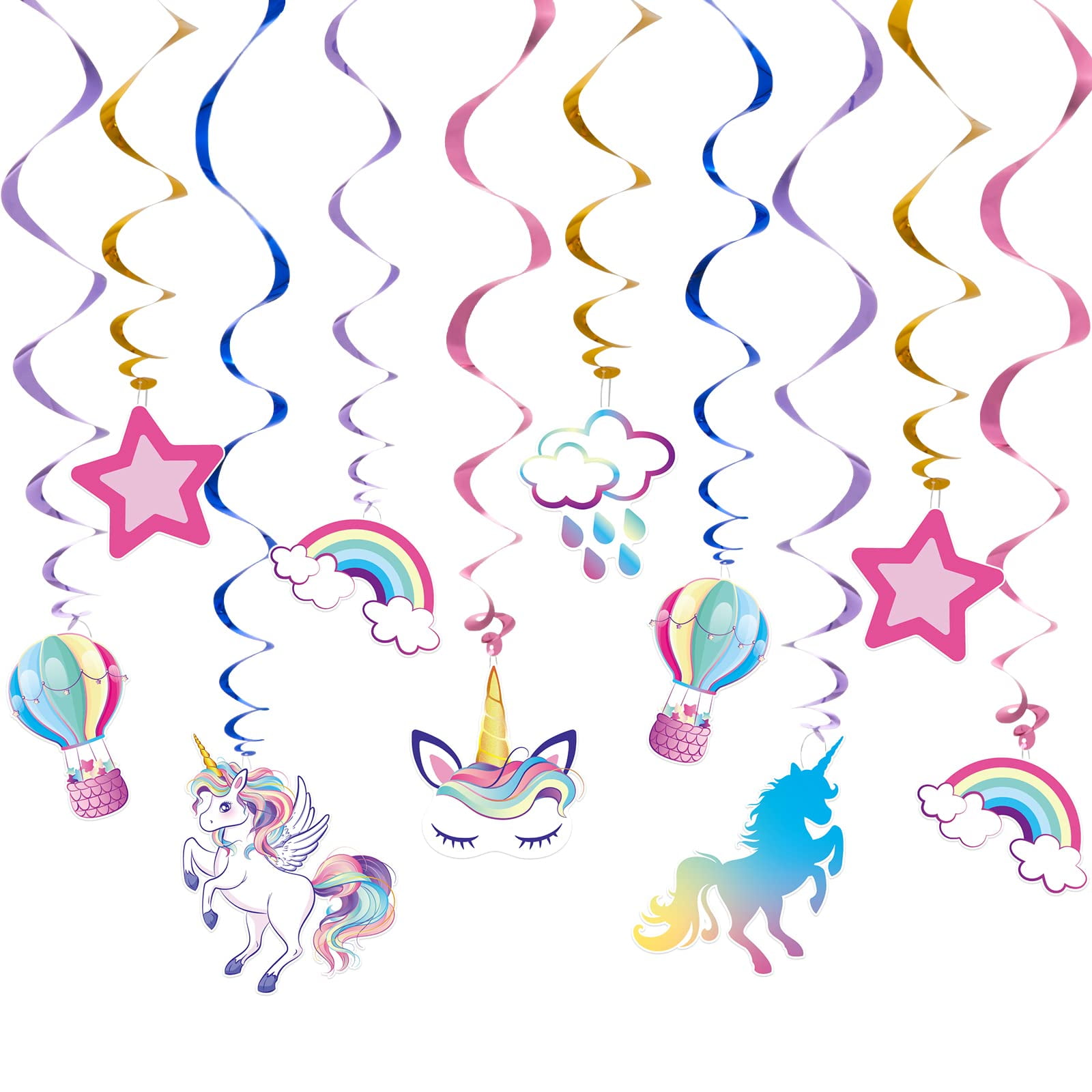 Cool Unicorn Party Idea: Balloon Cloud and Rainbow Streamers