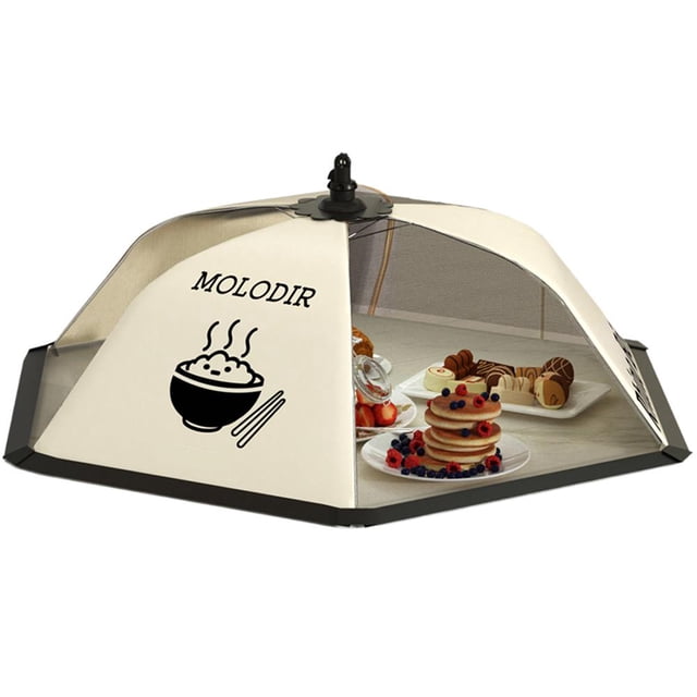 LUVCLS Funda de comida plegable para el hogar, a prueba de polvo, antimosquitos, para mesa, sobras