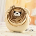 thumbnail image 2 of Cute Animal Handheld Fan, Portable Small Fan with Removable Front Cover, Tiltable Cool Breeze with 3 Speeds, Ultra Quiet Table Fan, Rechargeable Air Circulator Fan for Indoor Outdoor Office Travel, 2 of 5