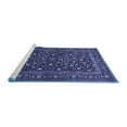 thumbnail image 2 of Ahgly Company Machine Washable Indoor Square Persian Blue Traditional Area Rugs, 8' Square, 2 of 4