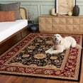 thumbnail image 4 of Safavieh Lyndhurst Victoria Floral Area Rug, Black/Red, 6' x 9', 4 of 13