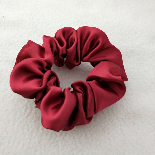 Anillo para el cabello de satén de 60 colores de color sólido Anillo para el cabello de satén de 204 colores Anillo para el cabello de intestino grueso Flor