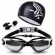 thumbnail image 1 of Juego de gafas de natación y gorro de natación, antivaho de alta definición, protección UV al 100 % para adultos, hombres, mujeres y jóvenes, 1 of 5