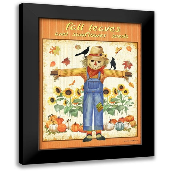 Phillips, Anita 19x24 Black Modern Framed Museum Art Print Titled - Fall Leaves