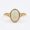 Rose Plated, variant on Solitaire Oval Cut Opal Split Band Ring, Dainty Engagement Ring, Promise Ring for Her, Anniversary Gift for Wife, Fire Gemstone Ring, Handmade Jewelry