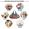 thumbnail image 7 of Canvas Shoulder Bags for Womens Multi-Color Purse Satchel Casual Crossbody Bags Messenger Bag Shopping Tote Handbags, 7 of 7