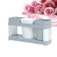 thumbnail image 4 of Miangastore Toothbrush and Toothpaste Holder 1Set for Bathroom Countertop Storage Organization Multi Color 11.4x4.7x2.8in, 4 of 8