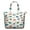 White Dinosaurs Fossils, variant on White Dinosaurs Geometric Leaves Pattern Travel Tote Bags for Women Carry On,Large Weekender Bags for Women Travel,Multi Functional Duffle Bag for Work,Shopping,Sports