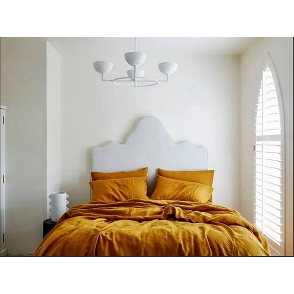 Pavish Export Cotton Stonewashed Bedding Set 3 pcs: 1 Duvet 2 Pillow cases Mustard Yellow bedding set Boho Bedding Duvet Set Queen