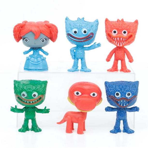 6 Pcs Colorful Poppy Playtime Game Doll Action Figure Ornaments Multiple  Shapes Cute Character Model Holiday Gifts For Children