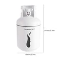 thumbnail image 2 of Tanque de gas Mini humidificador Humidificador de aire de 300 ml para el automóvil de la oficina en el hogar (blanco) Ndcxsfigh Libre de BPA, 2 of 5