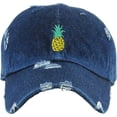 thumbnail image 3 of Pineapple Vintage Distressed Dad Hat Baseball Cap Polo Style Unconstructed Adjustable, 3 of 4