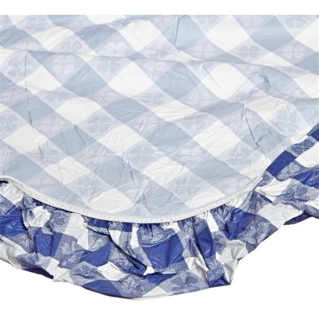 Kwik Covers 48PKBW 4248 in. ROUND PACKAGED KWIKCOVER BLUE GINGHAM