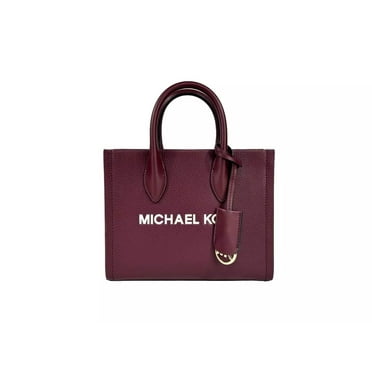 Michael Kors Mirella Small Top Zip Tote Bag Maroon