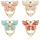 thumbnail image 1 of Soportes para anillos de teléfono celular, 8 piezas Soporte para anillo de teléfono con mariposa con diamantes de imitación y purpurina Soporte para dedo de mariposa Agarre de metal con hebilla de bot, 1 of 5