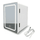 thumbnail image 1 of Mini Refrigerador Con Espejo Led Capacidad De 4 L 2 Alturas Xtellar Blanco, 1 of 3