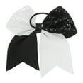 thumbnail image 5 of Unique Bargains 1 Pc Hair Elastics Halloween Sequin Bow Hair Ties for Women Black White, 5 of 5