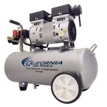 California Air Tools 5510SE Ultra Quiet and Oil-Free 1.0-HP 5.5-Gallon Steel Tank Air (Best Quiet Air Compressor)