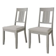 thumbnail image 3 of Castle Place Simple Wooden Dining Chair, Set of 2, White, 3 of 8