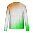thumbnail image 4 of XFLWAM Mens Long Sleeve Shirts Casual Gradient Color Loose Pullover Graphic Tee Shirts Fall Fashion Athletic Sweatshirts, 4 of 5