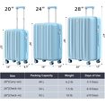 Carry On Luggage 22x14x9 Airline Approved, Hard Suitcases with Spinner