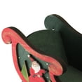 thumbnail image 2 of Northlight 11.25" Red and Green Sleigh with Santa Claus and Snowman Christmas Decoration, 2 of 4