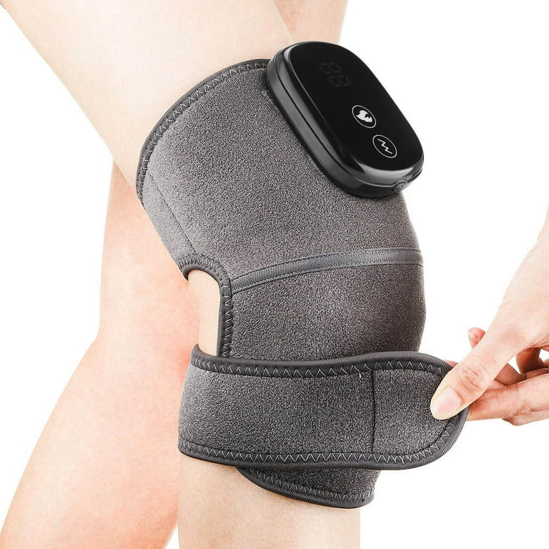 Heated Knee Brace Wrap, Heat Vibration Knee Massager for Knee Electric  Heating Knee Pad