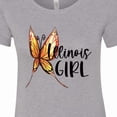 thumbnail image 4 of Inktastic Illinois Girl Butterfly Women's T-Shirt, 4 of 5