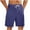 Dark Blue, variant on Havenre Men's Faux Linen Shorts Casual Shorts Lightweight Drawstring Elastic Waist Stretch Summer Beach Vacation Shorts with Pockets Beige S