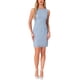 thumbnail image 2 of Conjunto de vestido de encaje floral con lentejuelas para mujer INSPIRE CHIC con cubierta de gasa de 2 piezas L azul, 2 of 6