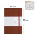 thumbnail image 2 of Carnet Horizontal, Carnet avec Ceinture Élastique, 188 Pages, Couverture Rigide - A5 148x 213CM, Pages Quadrillées, Café, 2 of 5