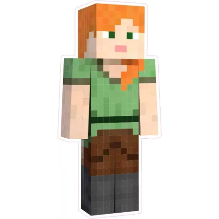 Kira Sticker With Minecraft Mine Craft Alex Character Window Decal Decorative Laptop, Phone Stickers, Waterproof Decals Water Bottles, Hot Trending Vinyl Stickers