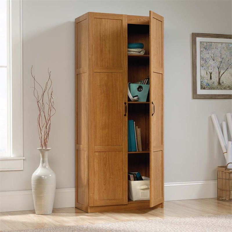 Sauder Storage Cabinet, Highland Oak Finish - Walmart.com