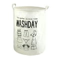 thumbnail image 3 of Stylish Patterned Linen Laundry Hamper Large Open Top Breathable Fabric For Home Durable And Easy Design, 3 of 5
