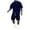 jogger set for men*Navy, variant on Eryao Mens Tracksuit Set 2 Piece Round Neck Short Sleeve Sweatshirts Matching Drawstring Cargo Shorts with Pockets Summer Beach Lounge Sets,Black,XXL