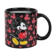 thumbnail image 2 of Disney Mickey Mouse Ears 16 Oz Black Heat Reactive Ceramic Mug, 2 of 7