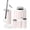 Color 4, variant on Bathroom Accessory Set 6 Piece watercolor floral pink flowers green leaves Trash can, Toothbrush Holder, Toothbrush Cup, Soap Dispenser, Soap Dish, Toilet Brush Holder