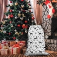 thumbnail image 4 of Christmas Sack – 28" X 20" Canvas Gift Bag with Drawstring, Full Print Polyester Santa Sack, Durable Reusable Xmas Gift Bag for Holiday, Party & Storage, 4 of 5