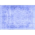 thumbnail image 1 of Ahgly Company Machine Washable Indoor Rectangle Persian Blue Traditional Area Rugs, 7' x 9', 1 of 4