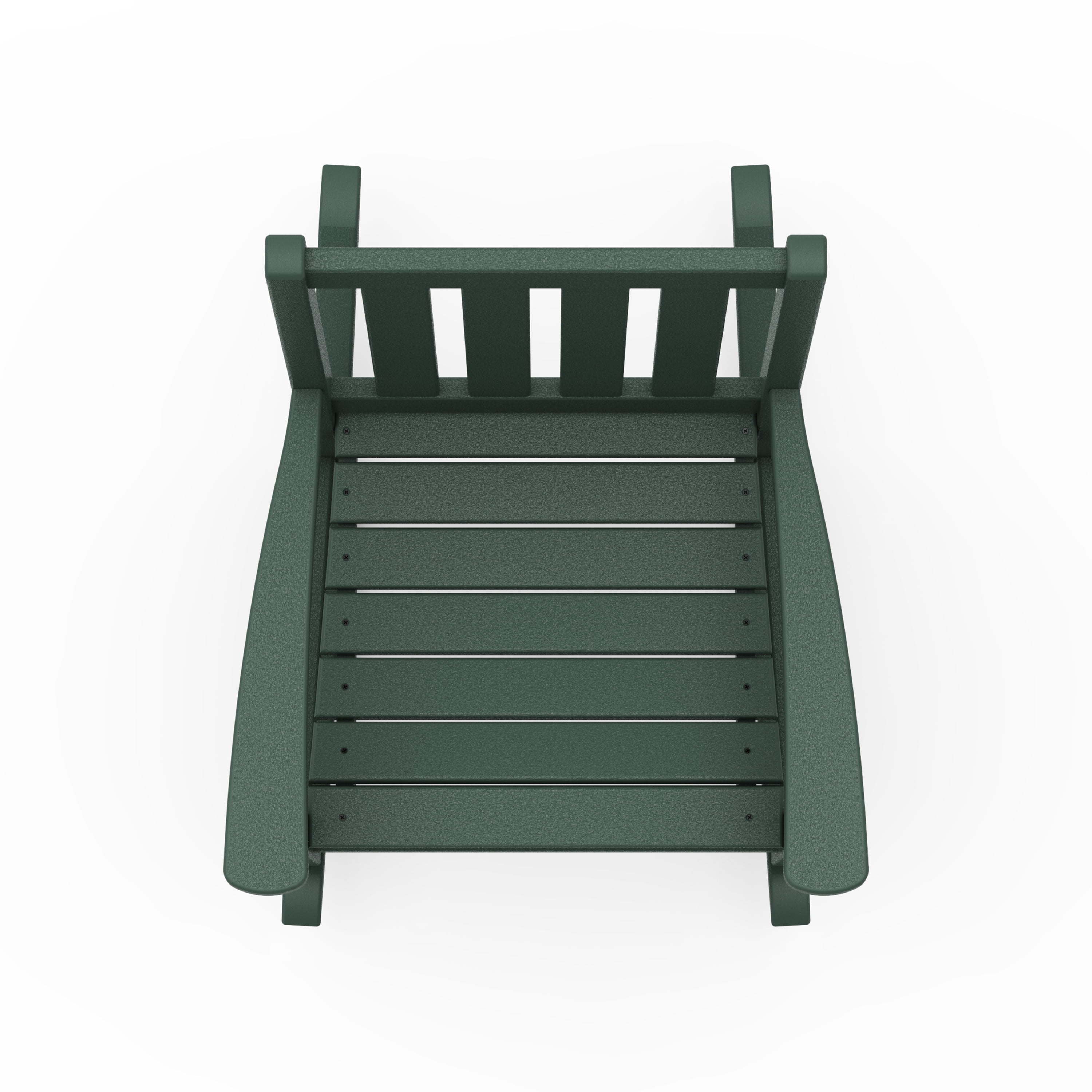 Better Homes & Gardens by POLYWOOD Southlake Outdoor Rocking Chair, All-Weather HDPE, Patio Seat, Green